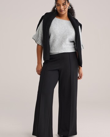 WE Fashion Regular Hose in Schwarz