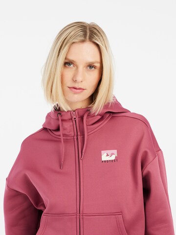 PROTEST Sweatjacke 'PRTTEAM'‌‌‌‌‌‌‌‌‌‌ in Pink