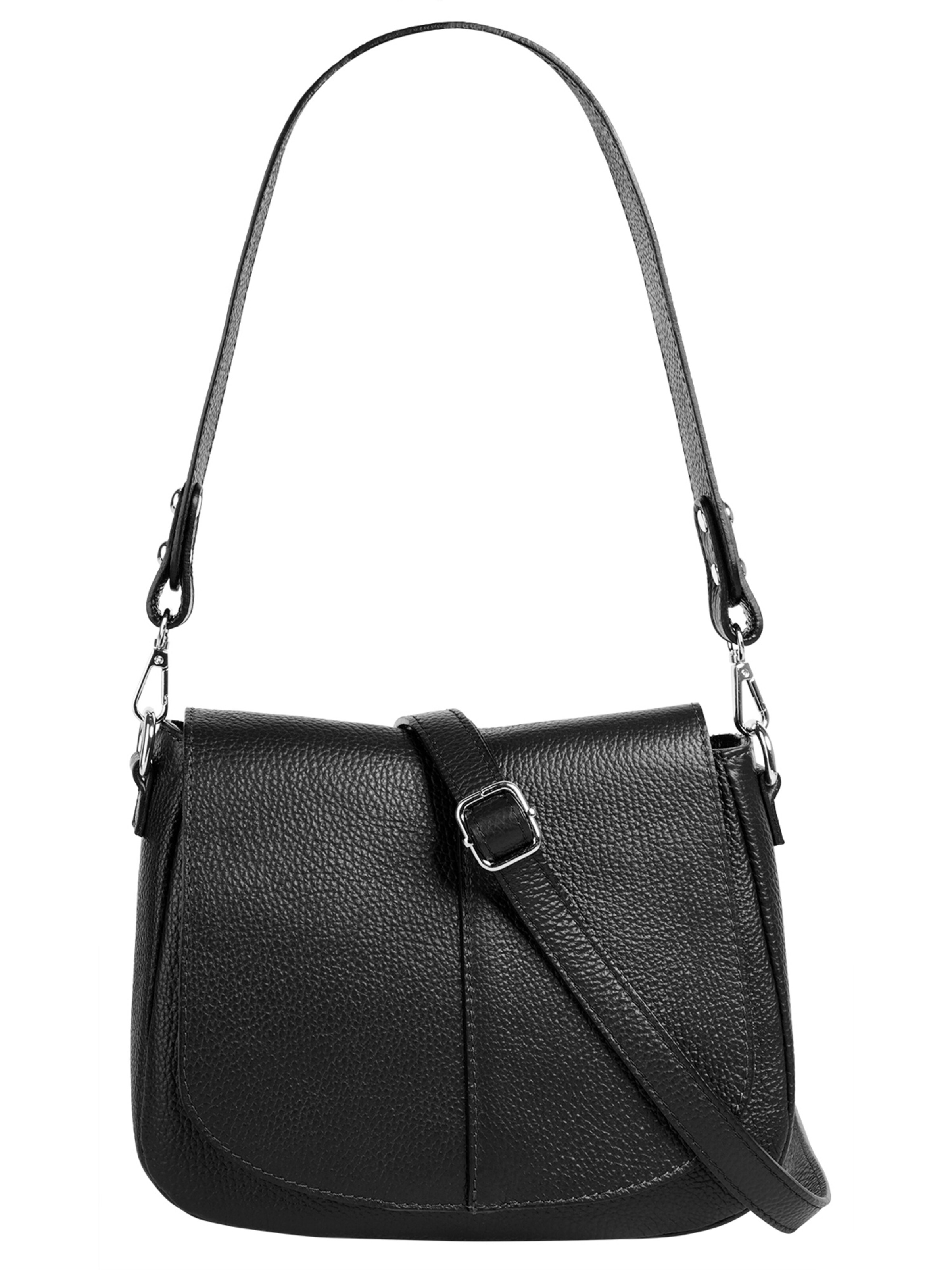 Cluty Crossbody Bag in Black: front