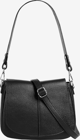 Cluty Crossbody Bag in Black: front
