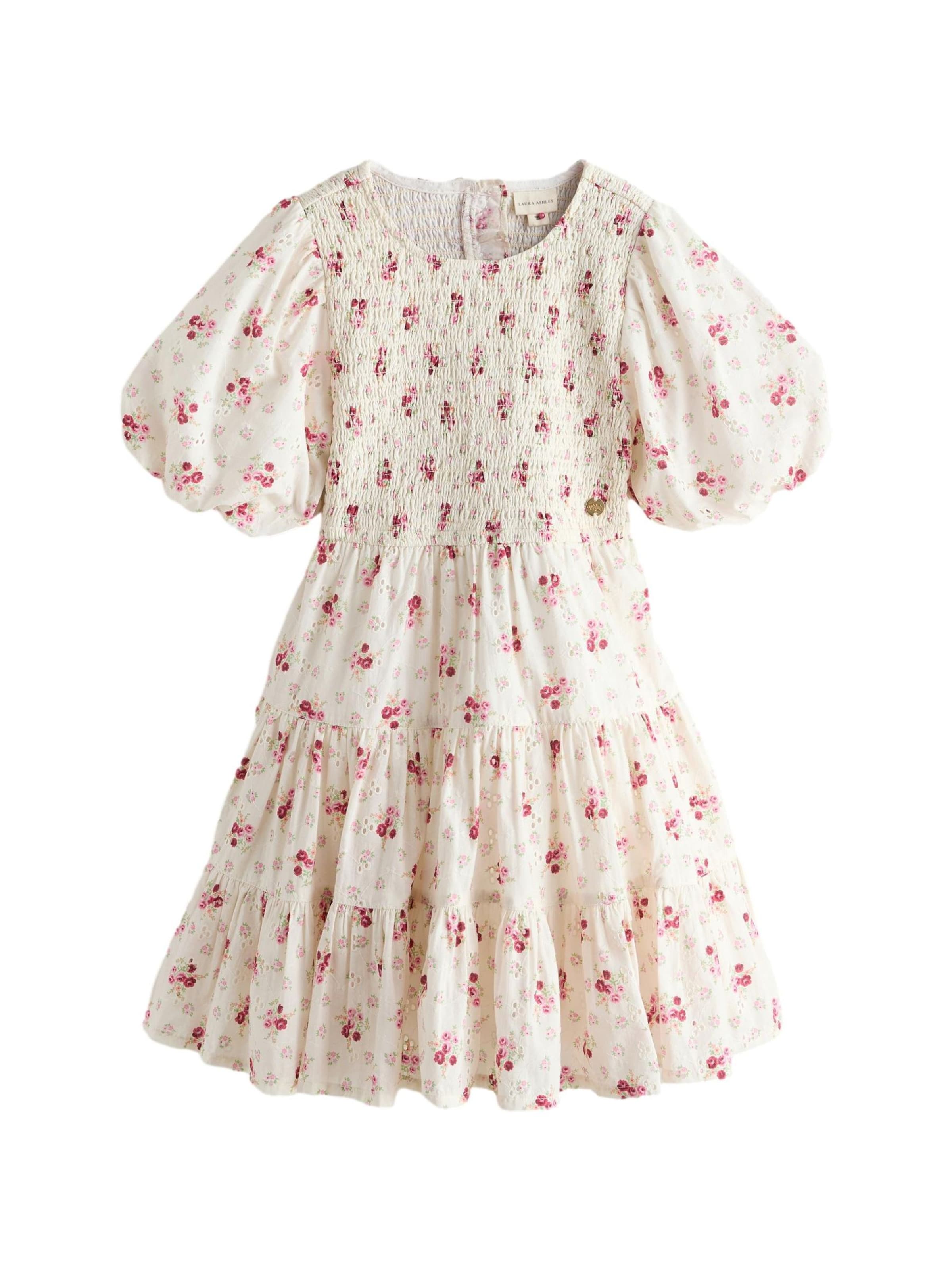 LAURA ASHLEY Jurk in Beige: voorkant