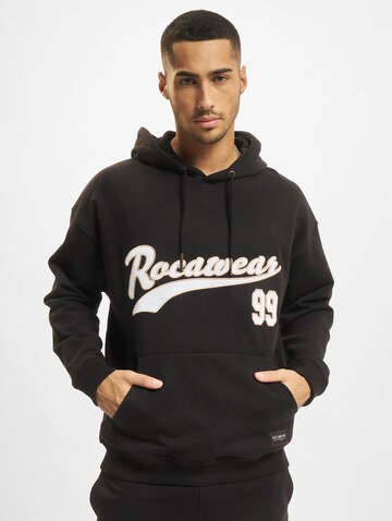 ROCAWEAR Sweatshirt in Zwart: voorkant