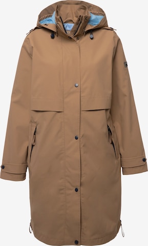 Ulla Popken Raincoat in Brown: front