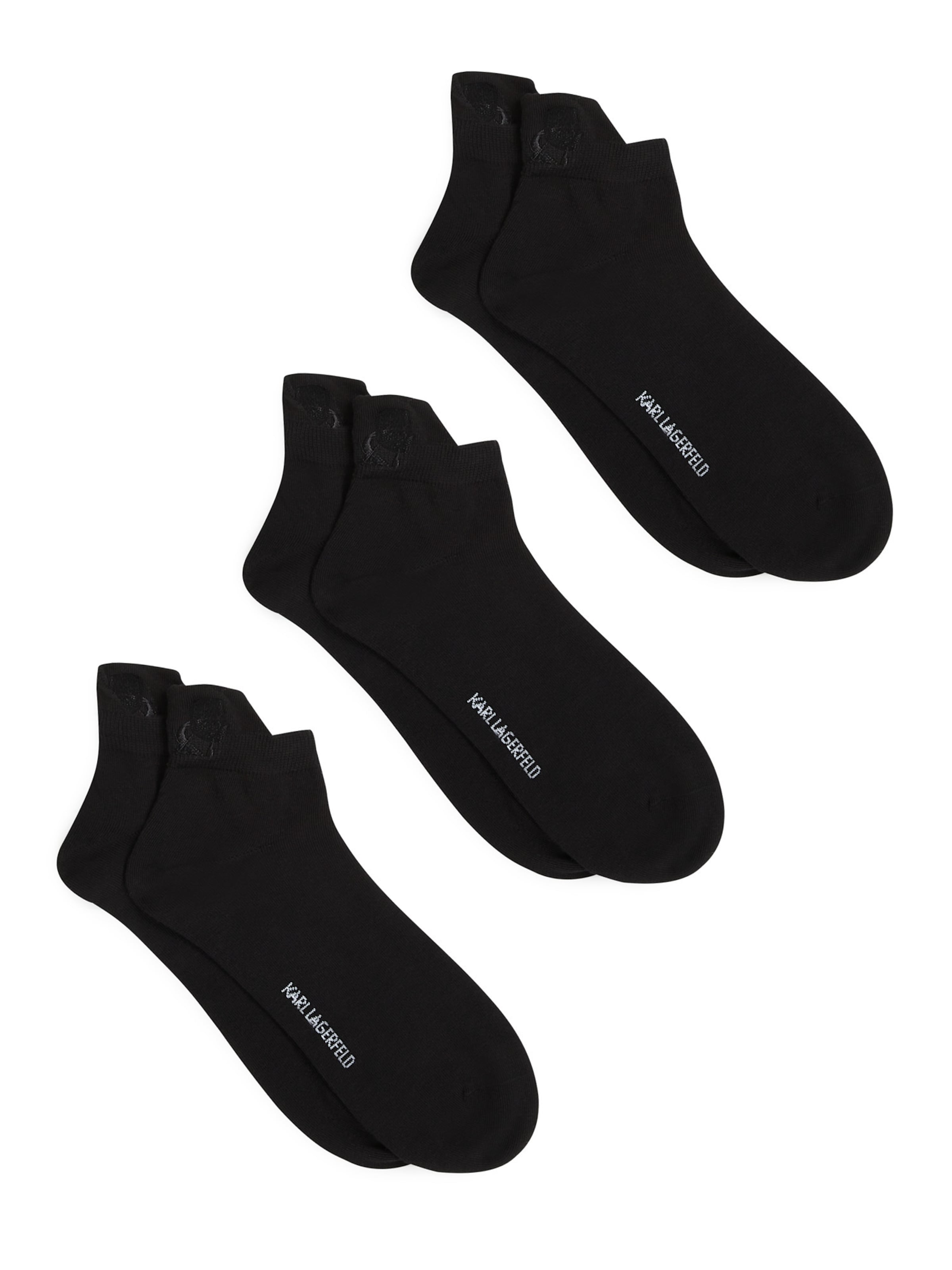 melns Karl Lagerfeld Zeķes