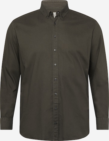 ETERNA - Regular Fit Camisa clássica em cinzento: frente