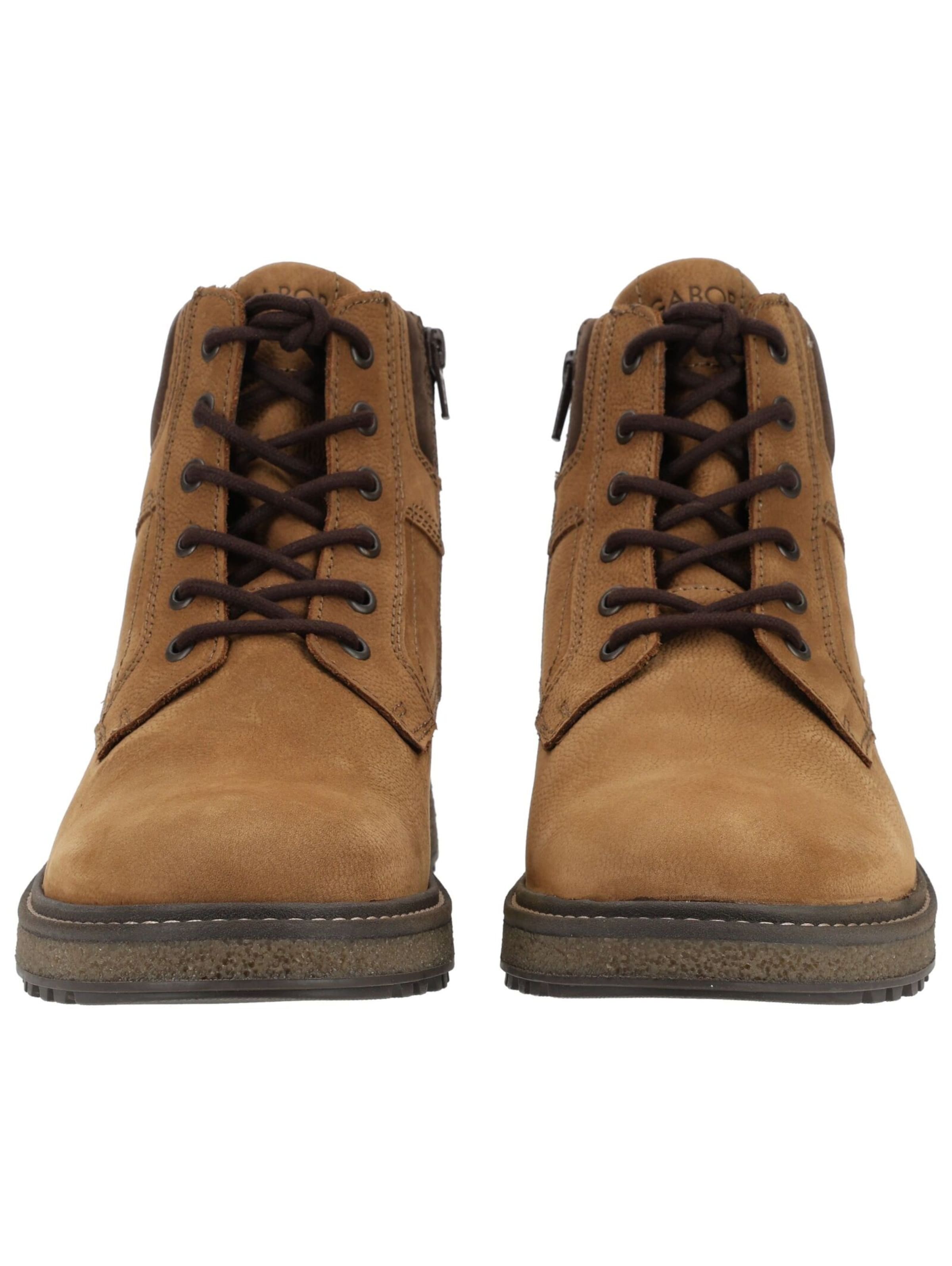 GABOR Lace-Up Boots in Brown