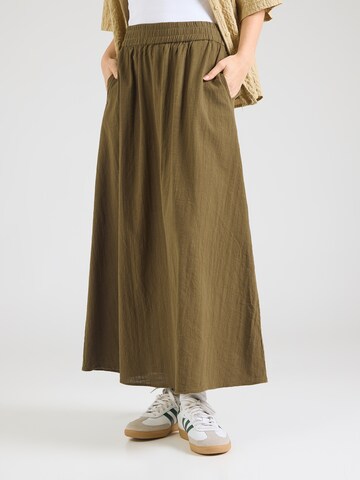 ONLY - Falda 'ONLTIZANA' en verde: frente