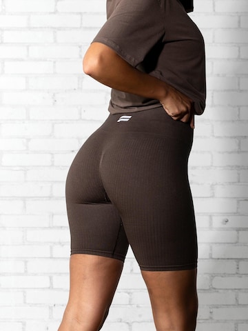 Skinny Leggings 'Essential Seamless Shorts' Fortex Fitness en marron
