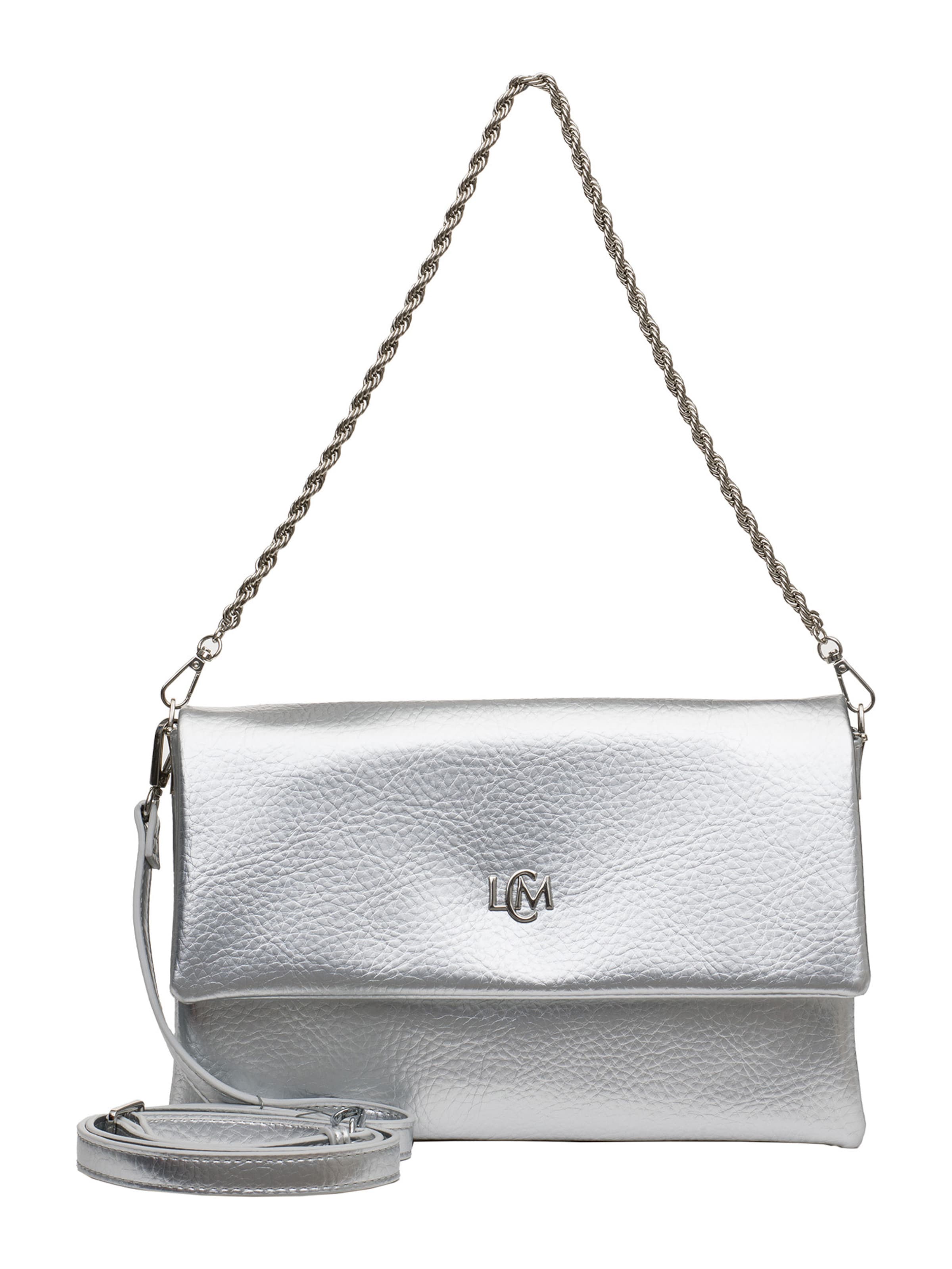 L.CREDI Schoudertas &#x27;Penina&#x27; in Zilver: voorkant