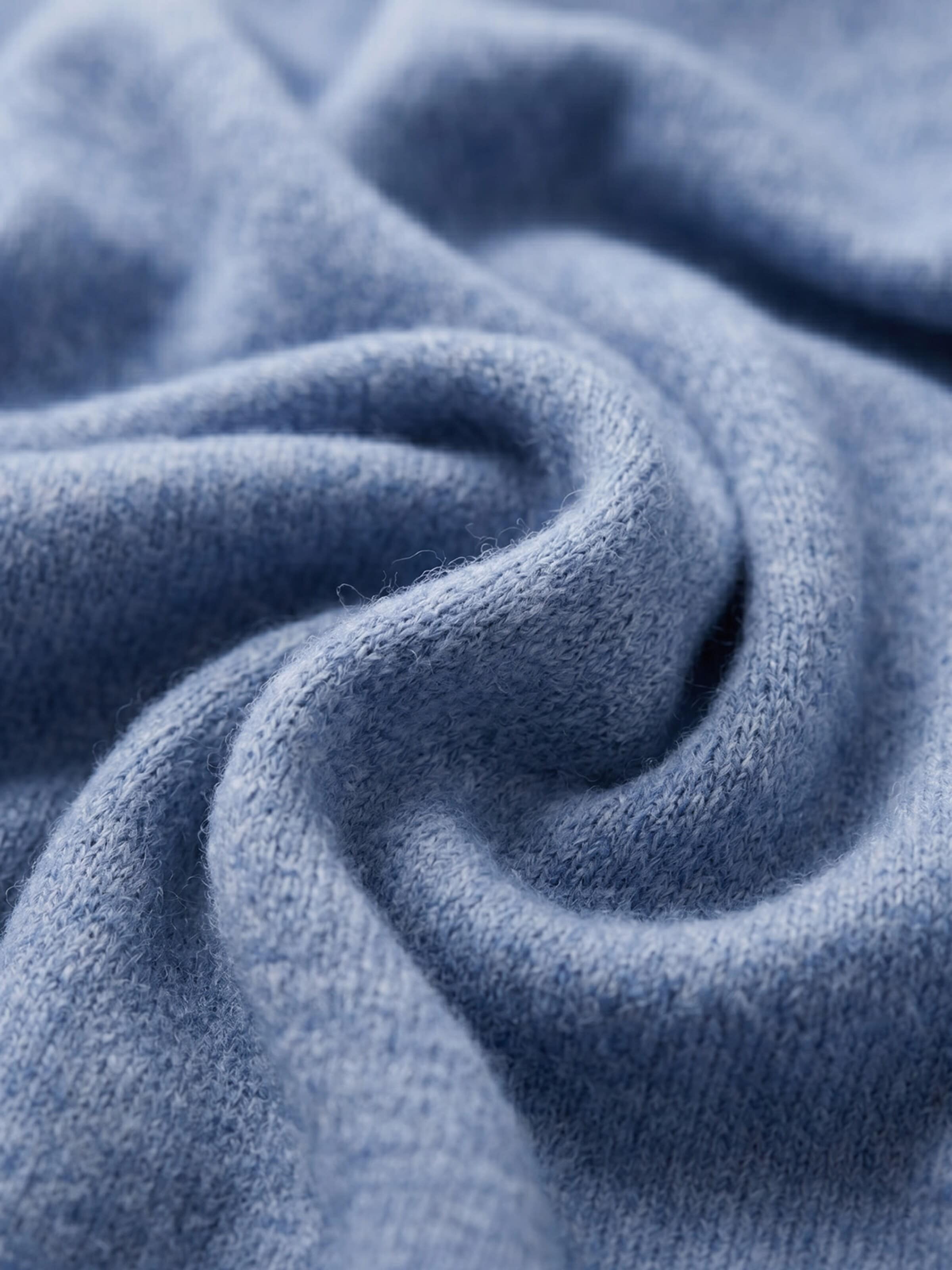 styleBREAKER Tuch 'Leichtes Strick Dreieckstuch Woll-Anteil'‌‌‌‌‌‌ in Blau