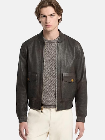 Michael Kors Winter jacket 'MICHAEL KORS LEATHER - ANORAKS GIUBBINO' in Brown