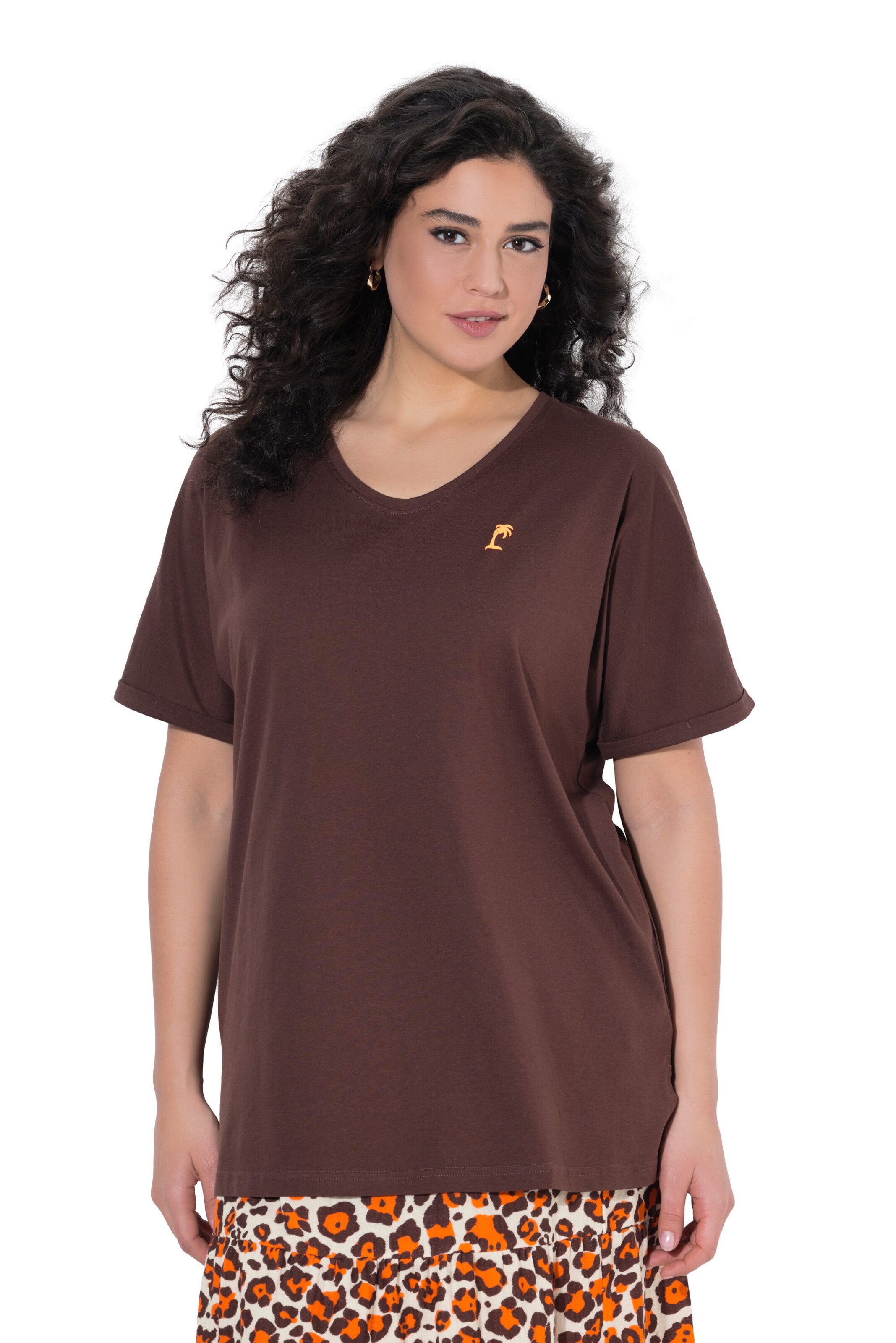 Ulla Popken Shirt in Brown: front