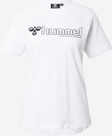 T-shirt fonctionnel 'Zenia' Hummel en blanc : devant