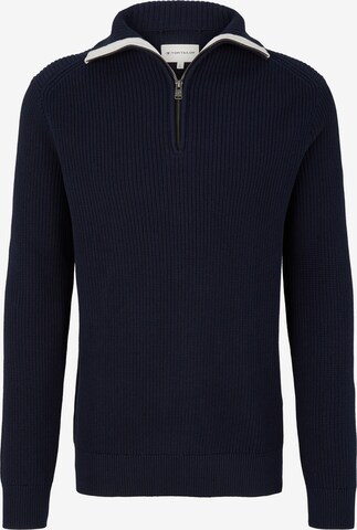 Pull-over TOM TAILOR en bleu : devant