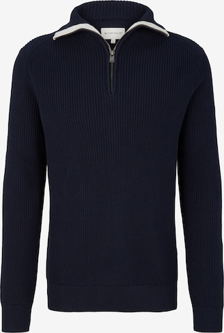 Pull-over TOM TAILOR en bleu : devant