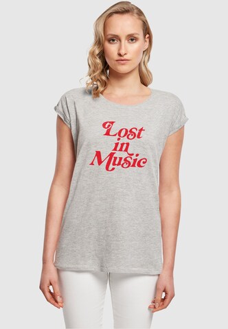 T-shirt 'Lost In Music' Mister Tee en gris : devant