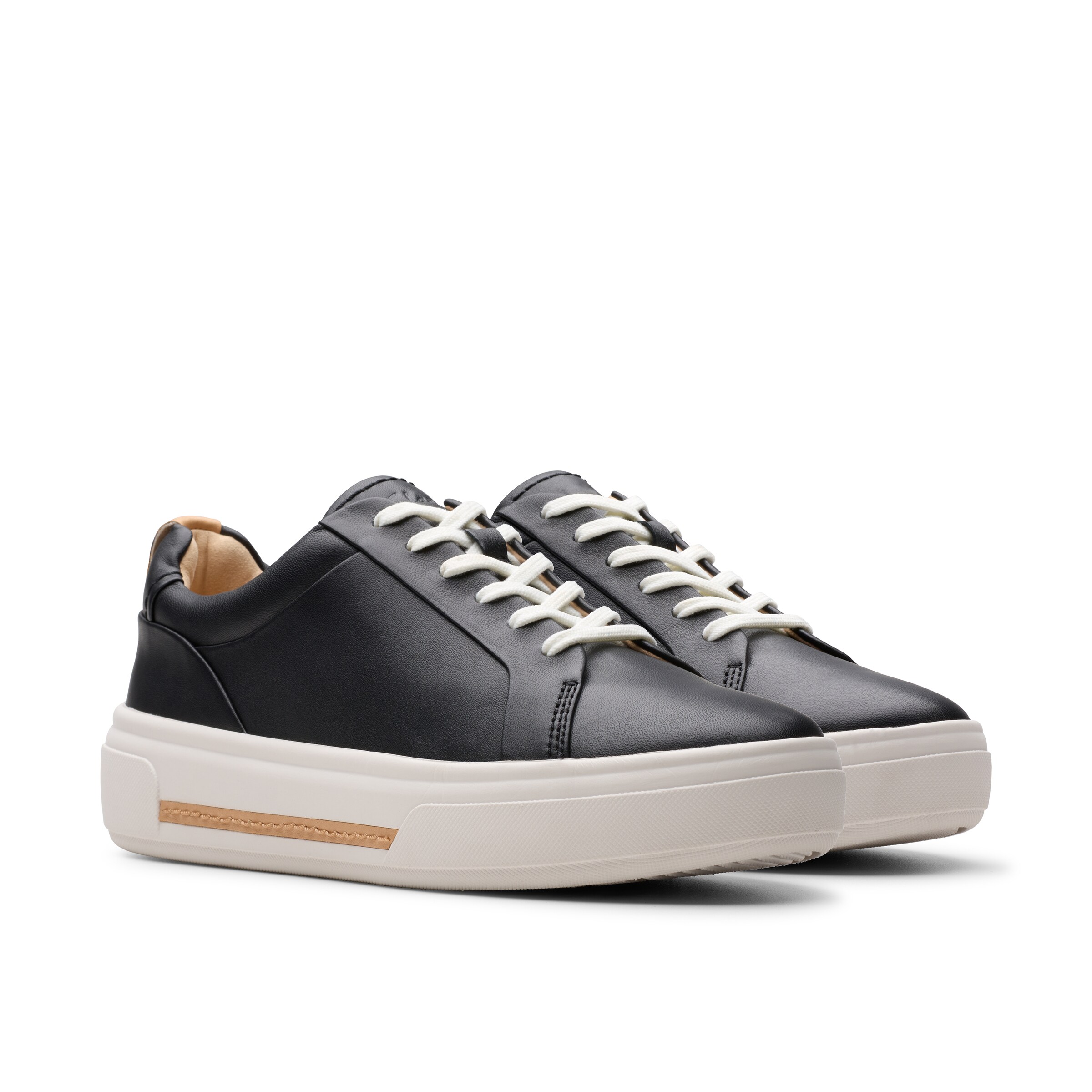 Sneaker bassa 'Hollyhock Walk' di CLARKS in nero