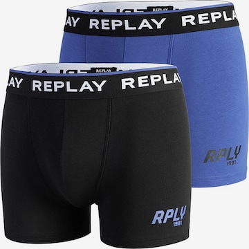 REPLAY - Calzoncillo boxer en azul: frente