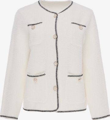 usha BLACK LABEL - Casaco de malha em branco: frente