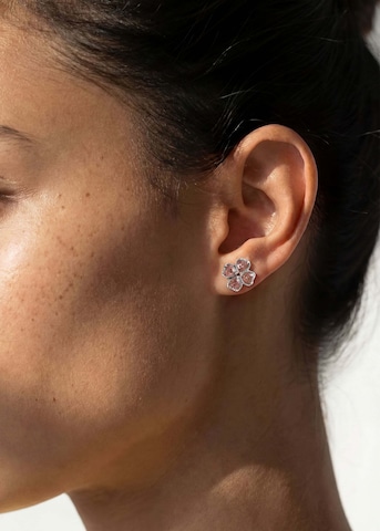 PURELEI - Pendientes 'Rosa Cuore' en plata