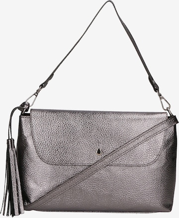 Borsa a spalla di Gave Lux in grigio: frontale