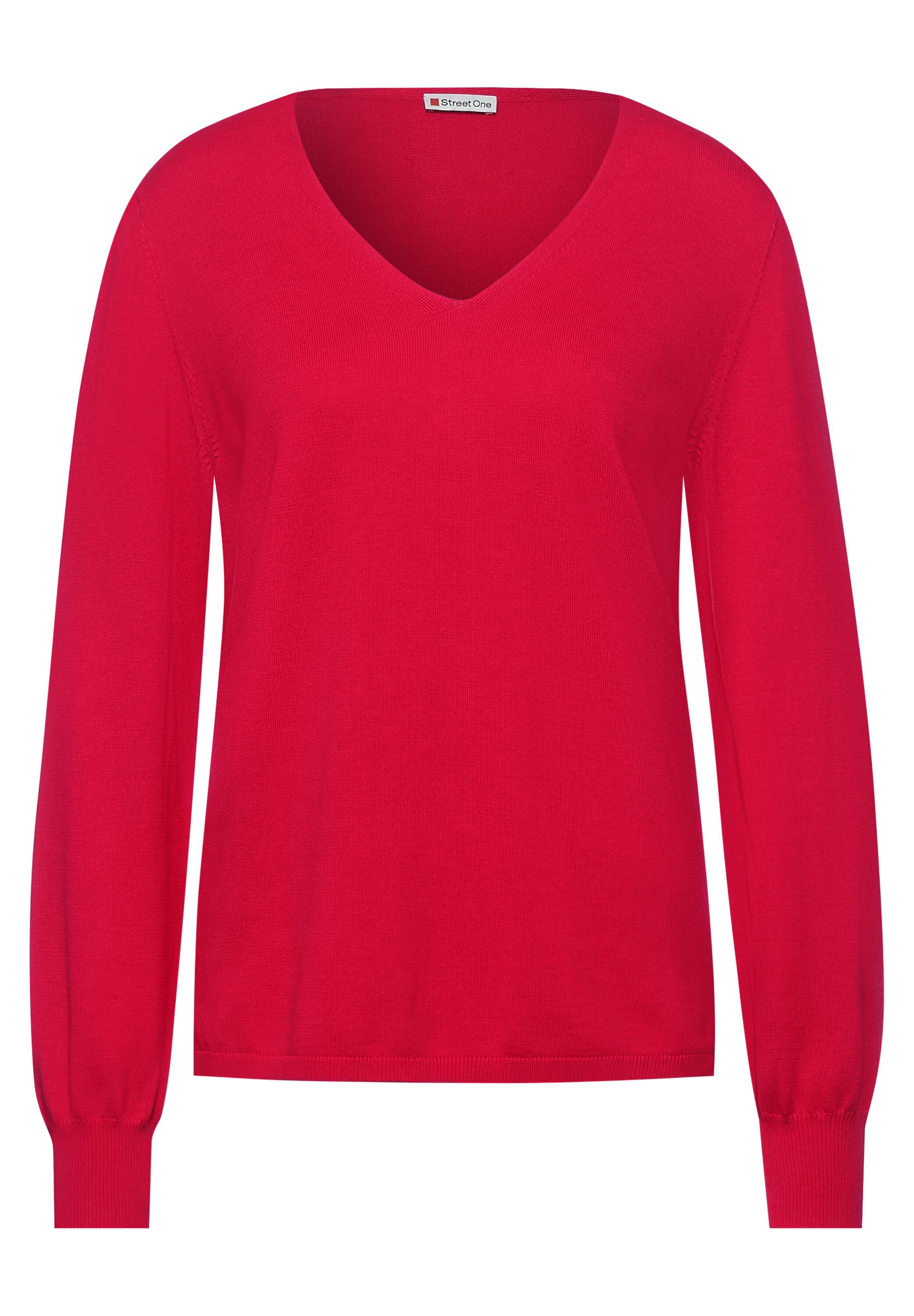 Donna Taglie comode STREET ONE Pullover in Rosso 