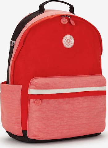 KIPLING - Mochila 'Damien' em vermelho