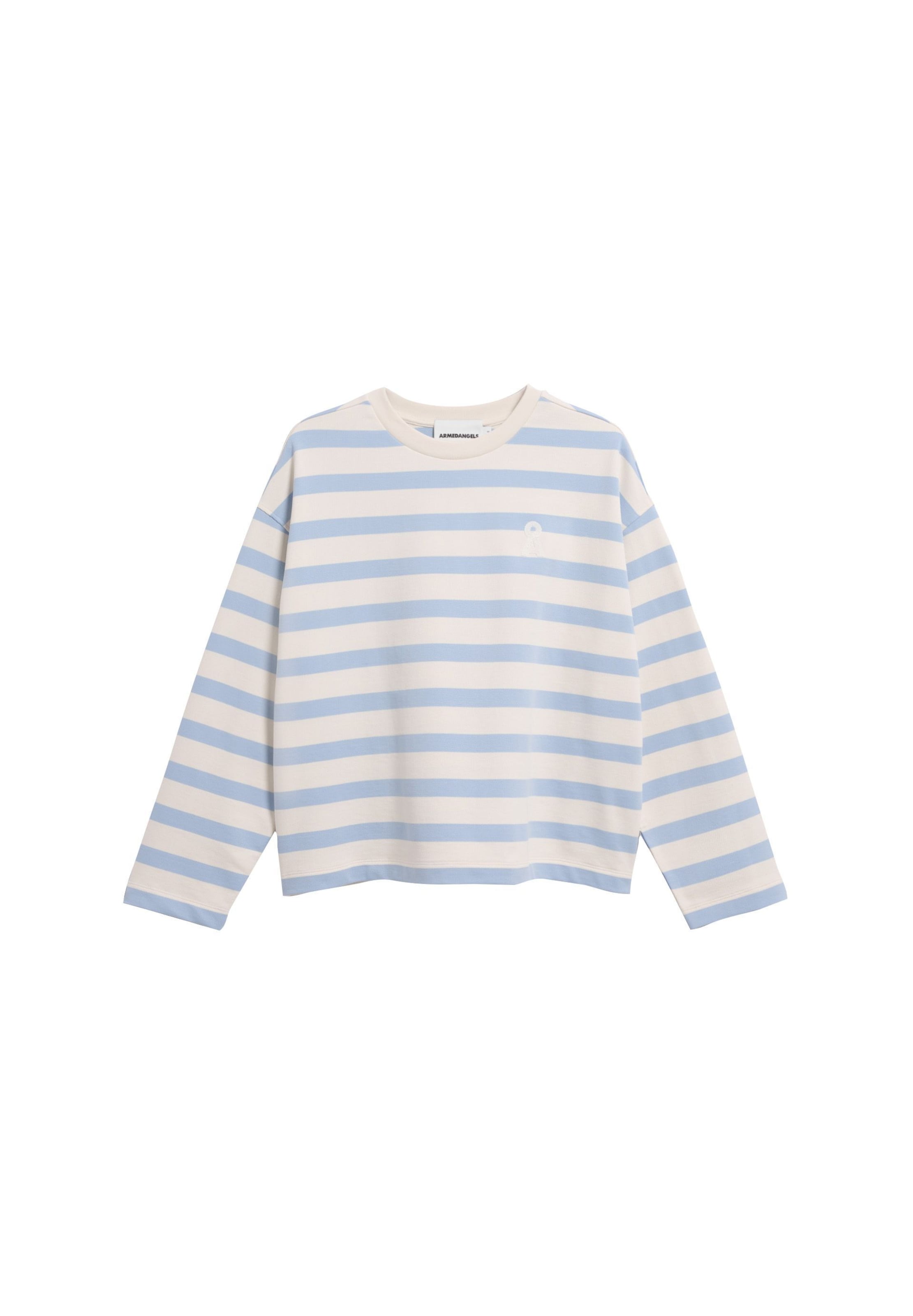 ARMEDANGELS Sweatshirt 'FRANKAA' in Wit: voorkant