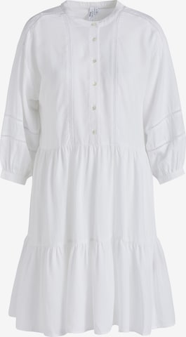 khujo Sukienka koszulowa 'Crepes' w kolorze biały: przód