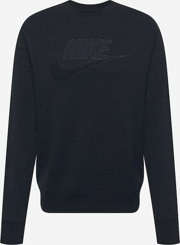 Bluză de molton de la Nike Sportswear pe negru: față