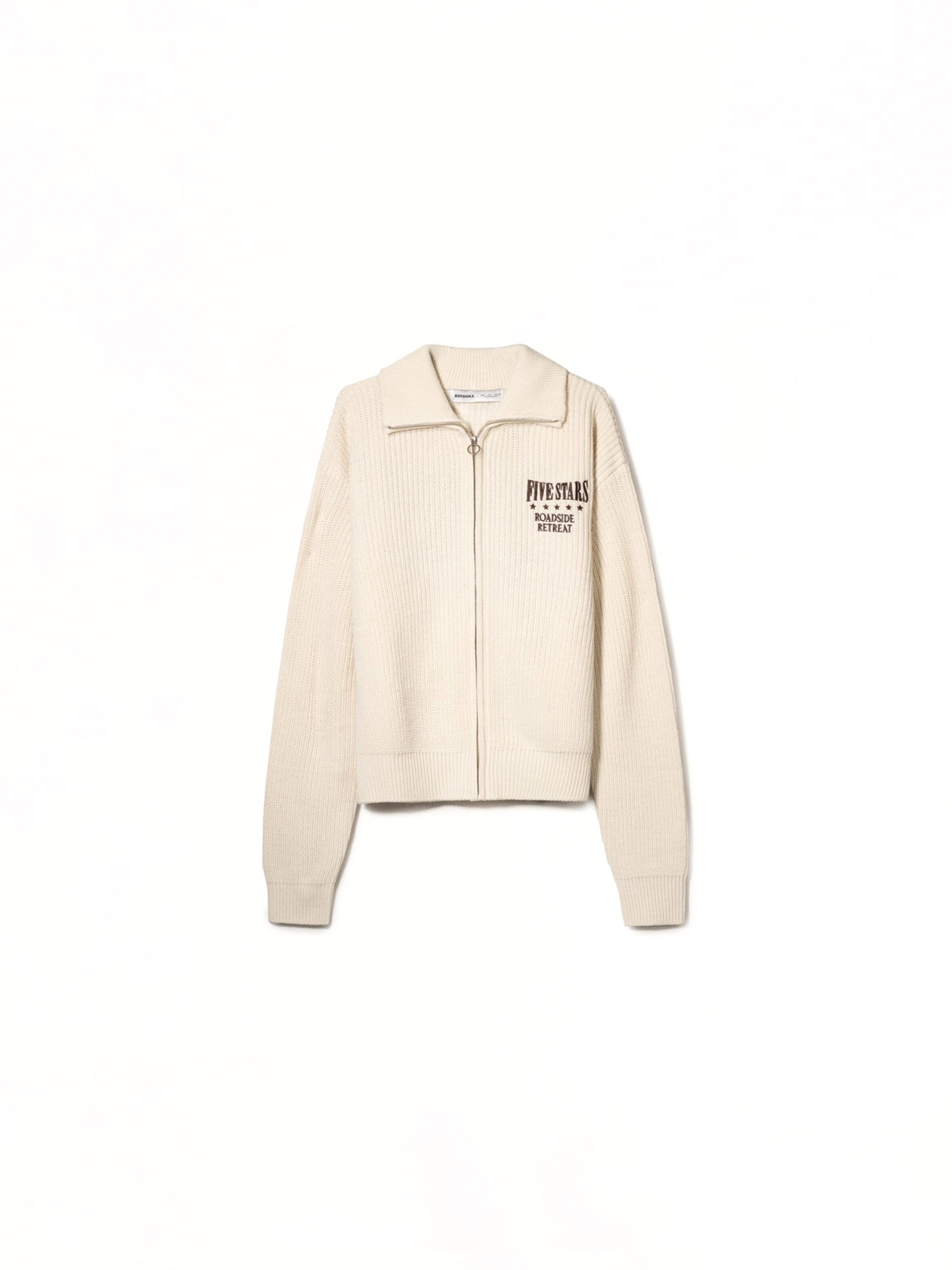 Giacchetta di Bershka in beige: frontale