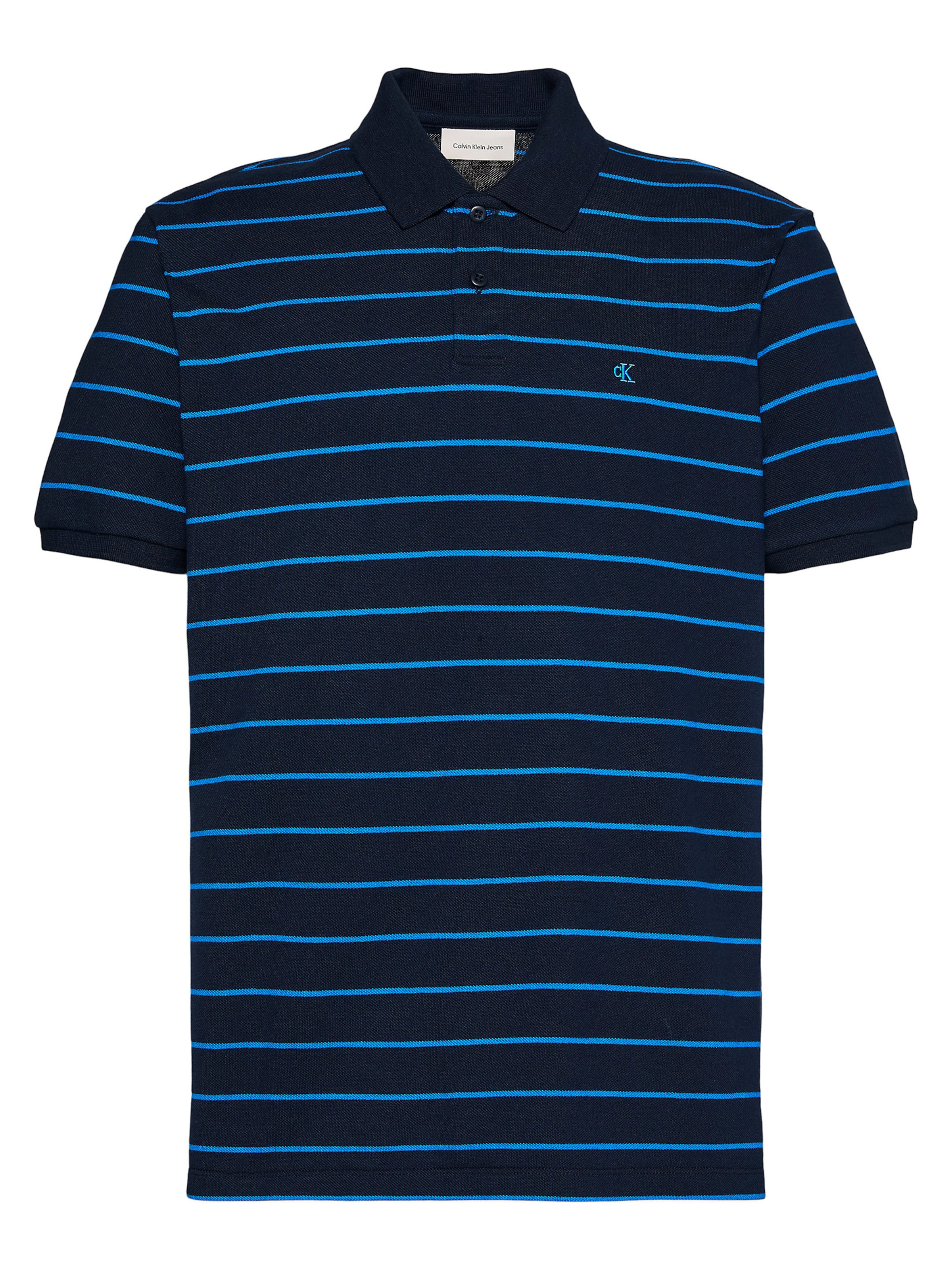 T-Shirt Calvin Klein Jeans en bleu : devant