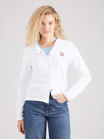 Cardigan Polo Ralph Lauren en blanc : devant