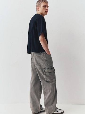 Baggy Jeans cargo Pull&Bear en gris