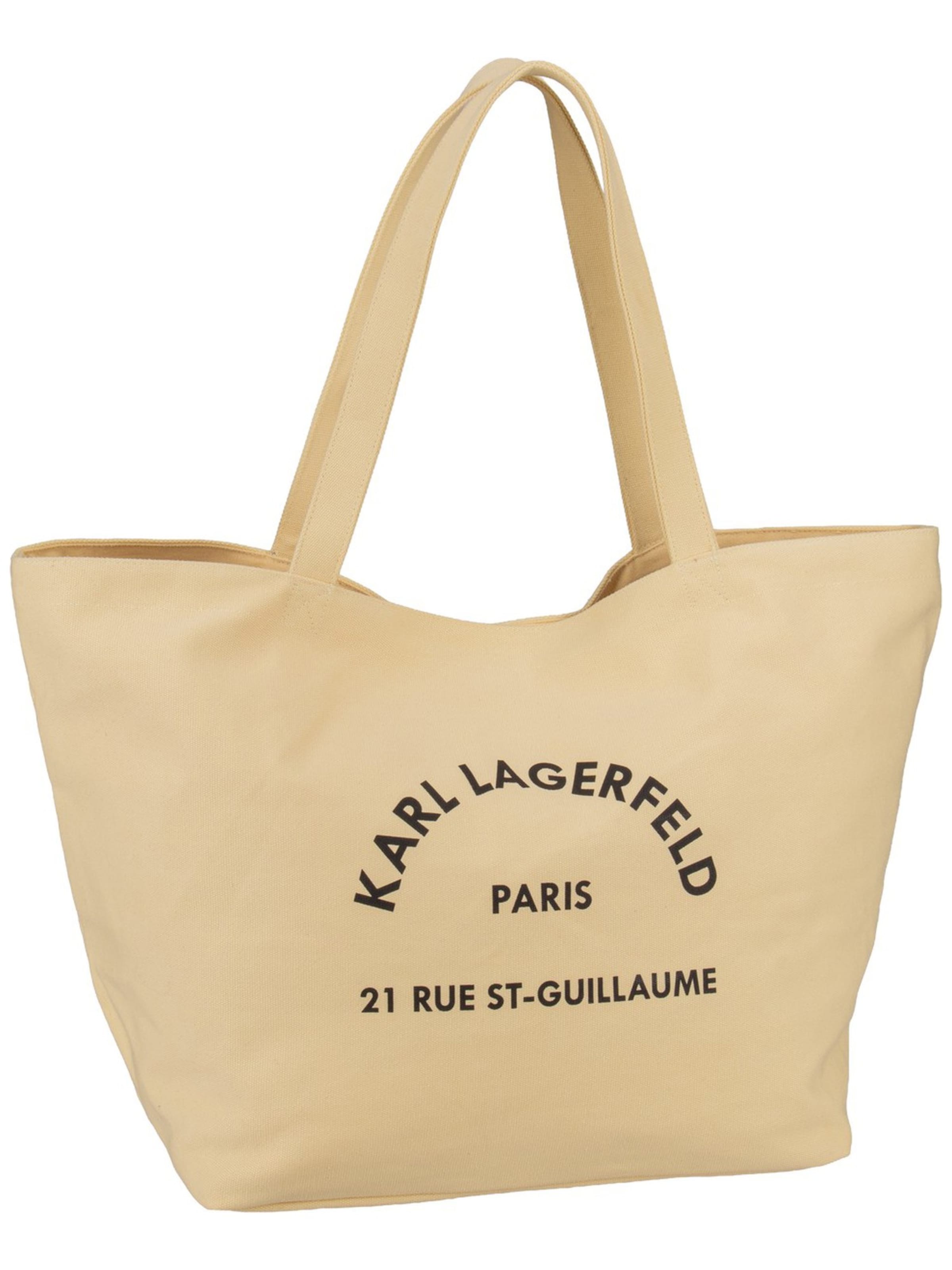 Karl Lagerfeld Shoppingväska 'Rue St-Guillaume' i gul: framsida
