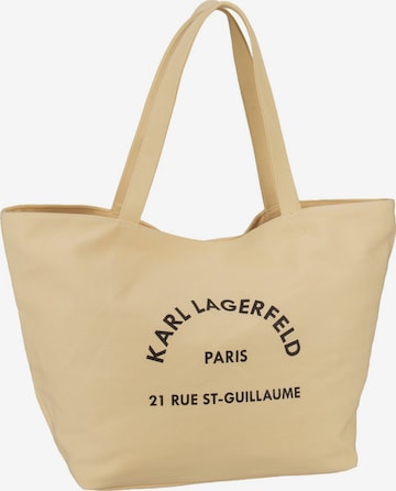 Karl Lagerfeld Shoppingväska 'Rue St-Guillaume' i gul: framsida
