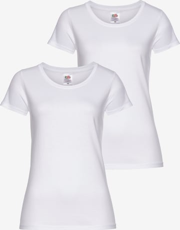 FRUIT OF THE LOOM Shirt in White: front