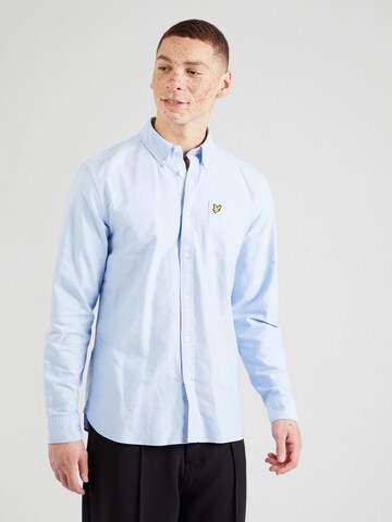 Lyle & Scott Regular fit Overhemd in Blauw: voorkant