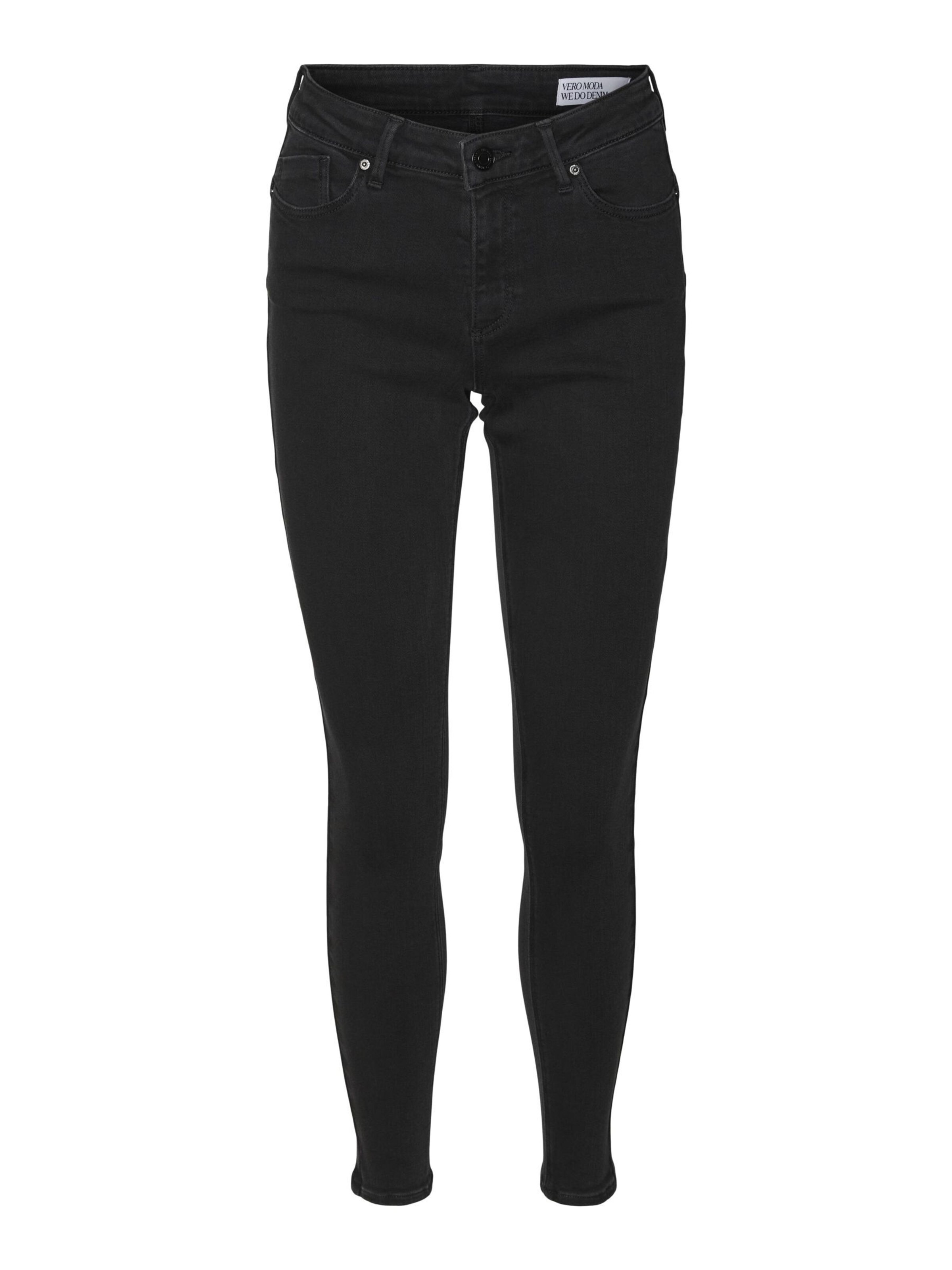VERO MODA Skinny Jeans 'TANYA' in Black: front