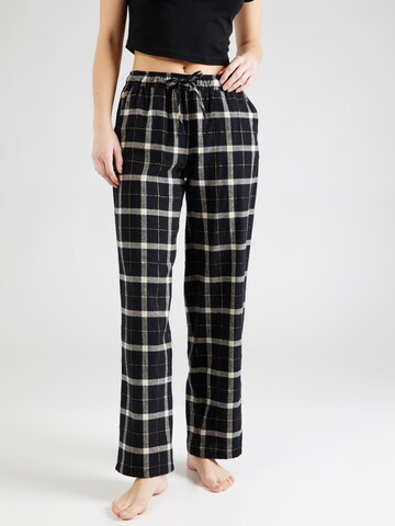 Pantalon de pyjama 'NATANE' ETAM en noir : devant