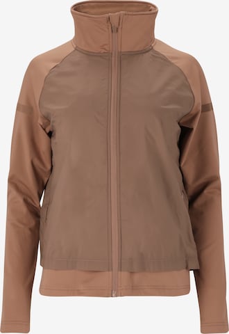 ENDURANCE Athletic Jacket 'Lasdy' in Brown: front