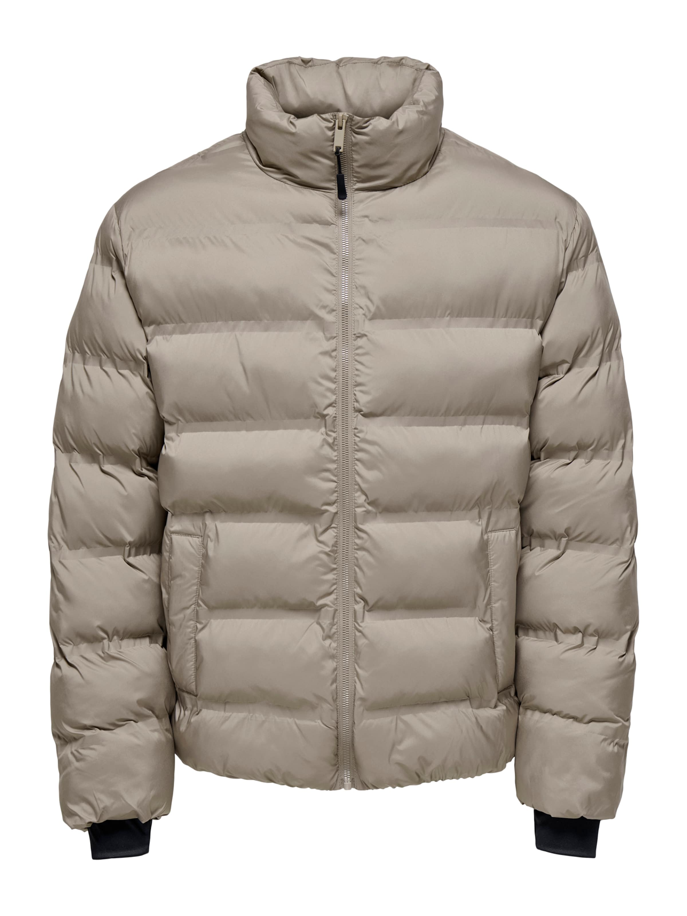 Only & Sons Winter Jacket 'ONSUNION' in Beige: front