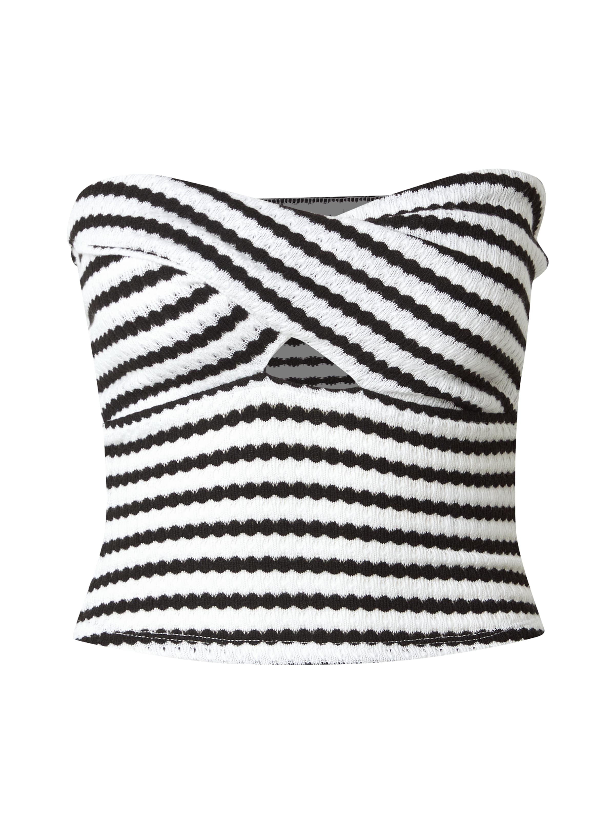 studioselect Vyšívaný top 'Linn' - Čierna: predná strana