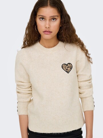 ONLY - Jersey 'LAUREN' en beige