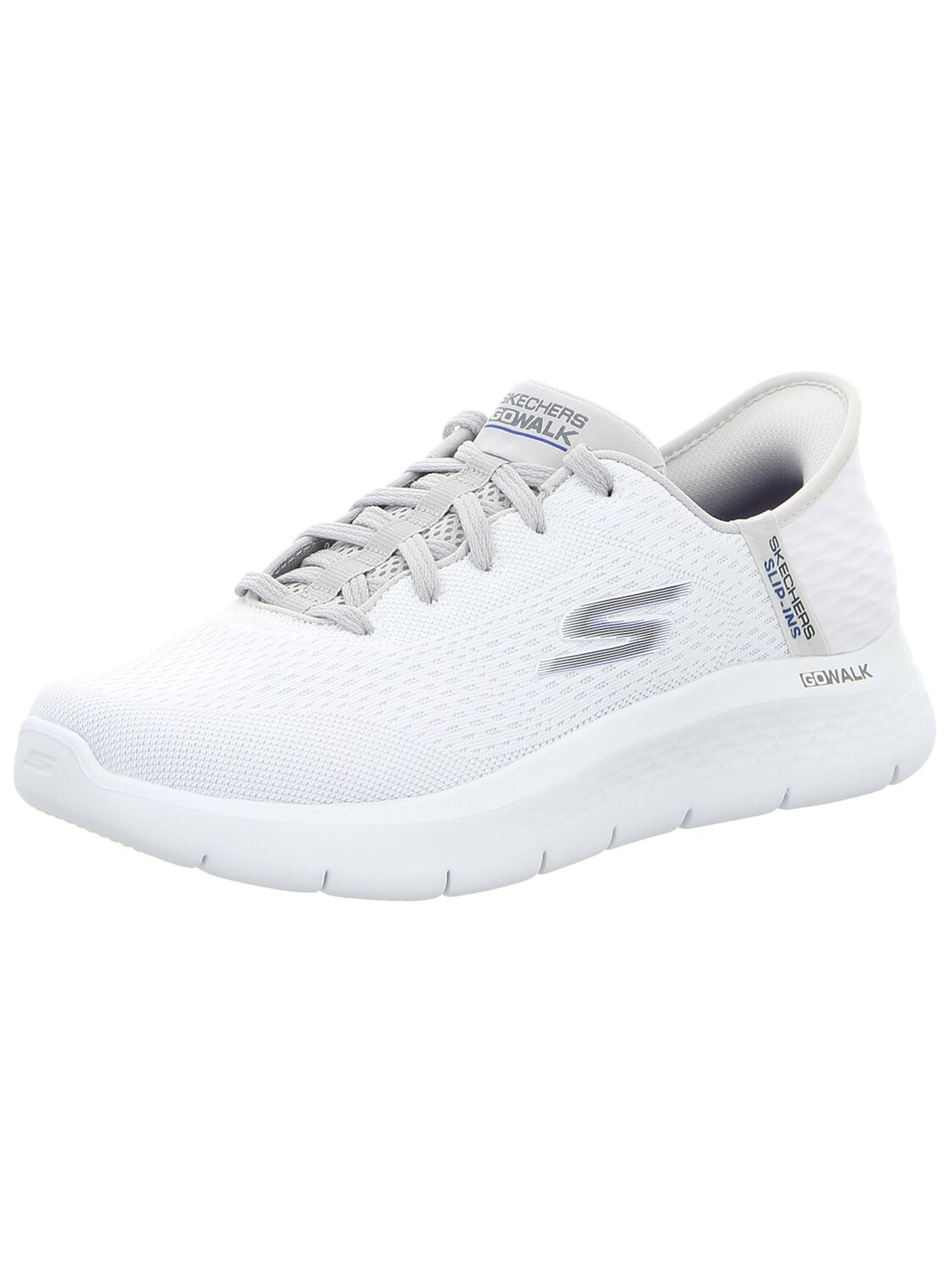 SKECHERS Sportlicher Schnürschuh 'Herren Sneaker 216505 WGY Textil in weiß' in Weiß: Vorderseite