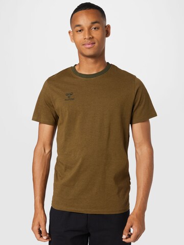 T-Shirt fonctionnel Hummel en vert : devant