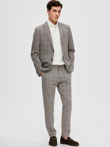 SELECTED HOMME Slimfit Pantalon 'Liam Lucas' in Grijs