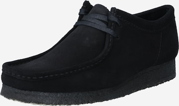 Clarks Originals Moccasins 'Wallabee' in Black: front