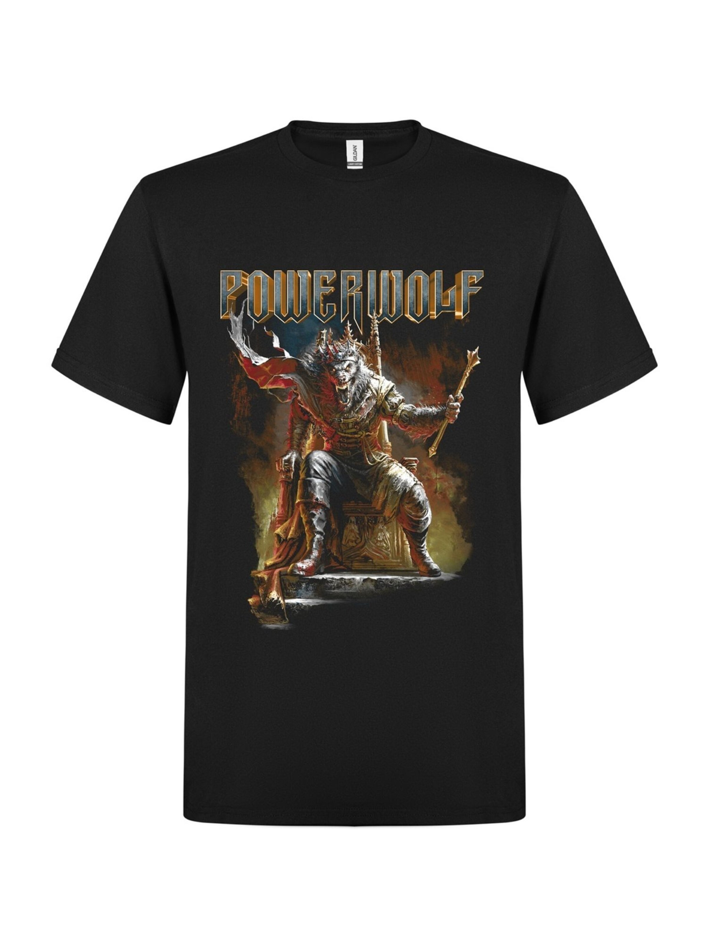 Maglietta 'Powerwolf Wake Up The Wicked' di Rockshirts in nero: frontale