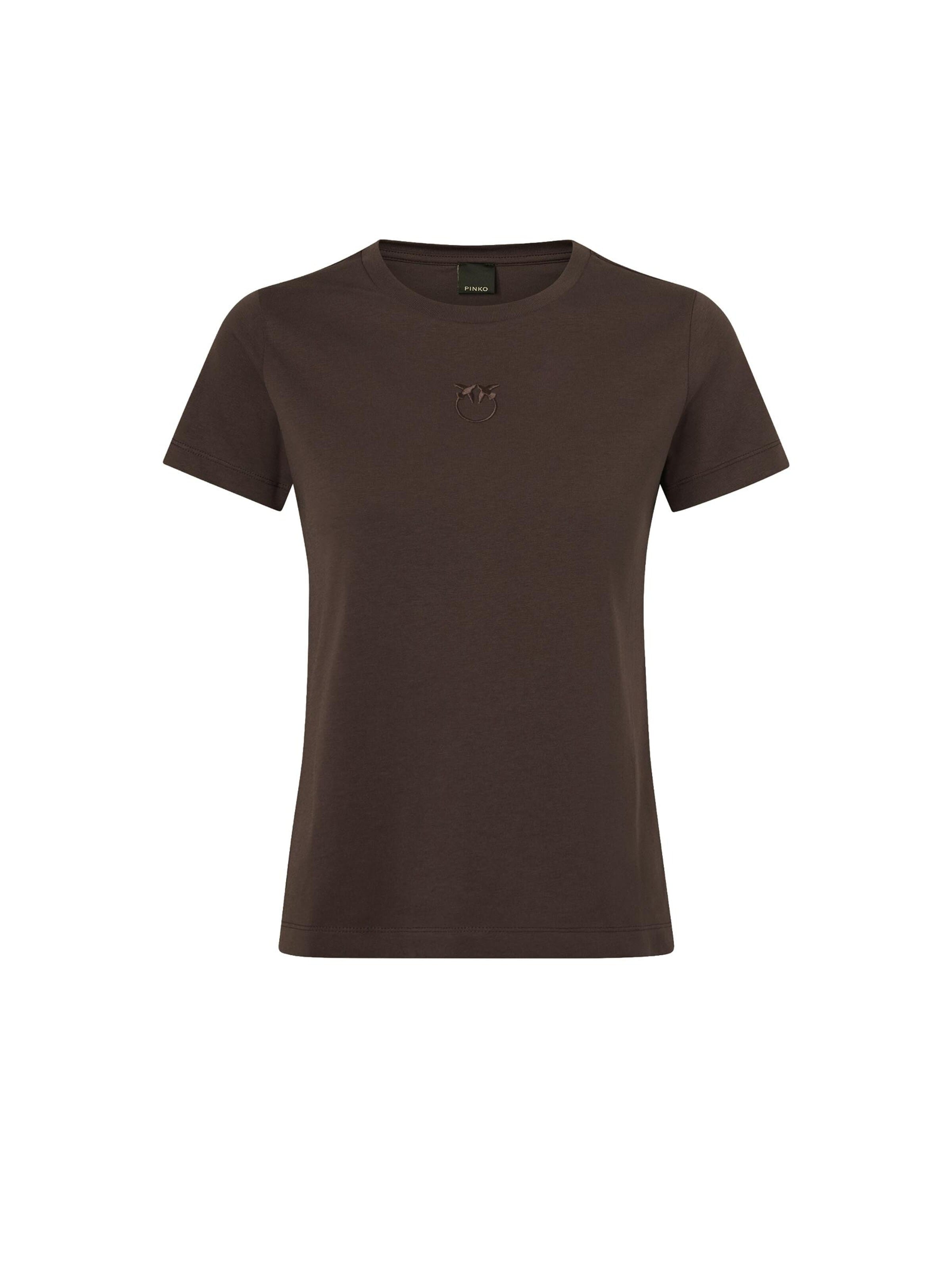 Maglietta 'PINKO BUSSOLOTTO T-SHIRT JERSEY T-SHIRT' di PINKO in marrone: frontale